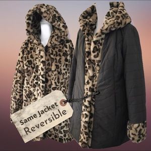 Reversible Coat Dennis Basso Water Resist Puffer